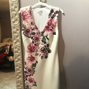Calvin Klein Floral Dress with beads